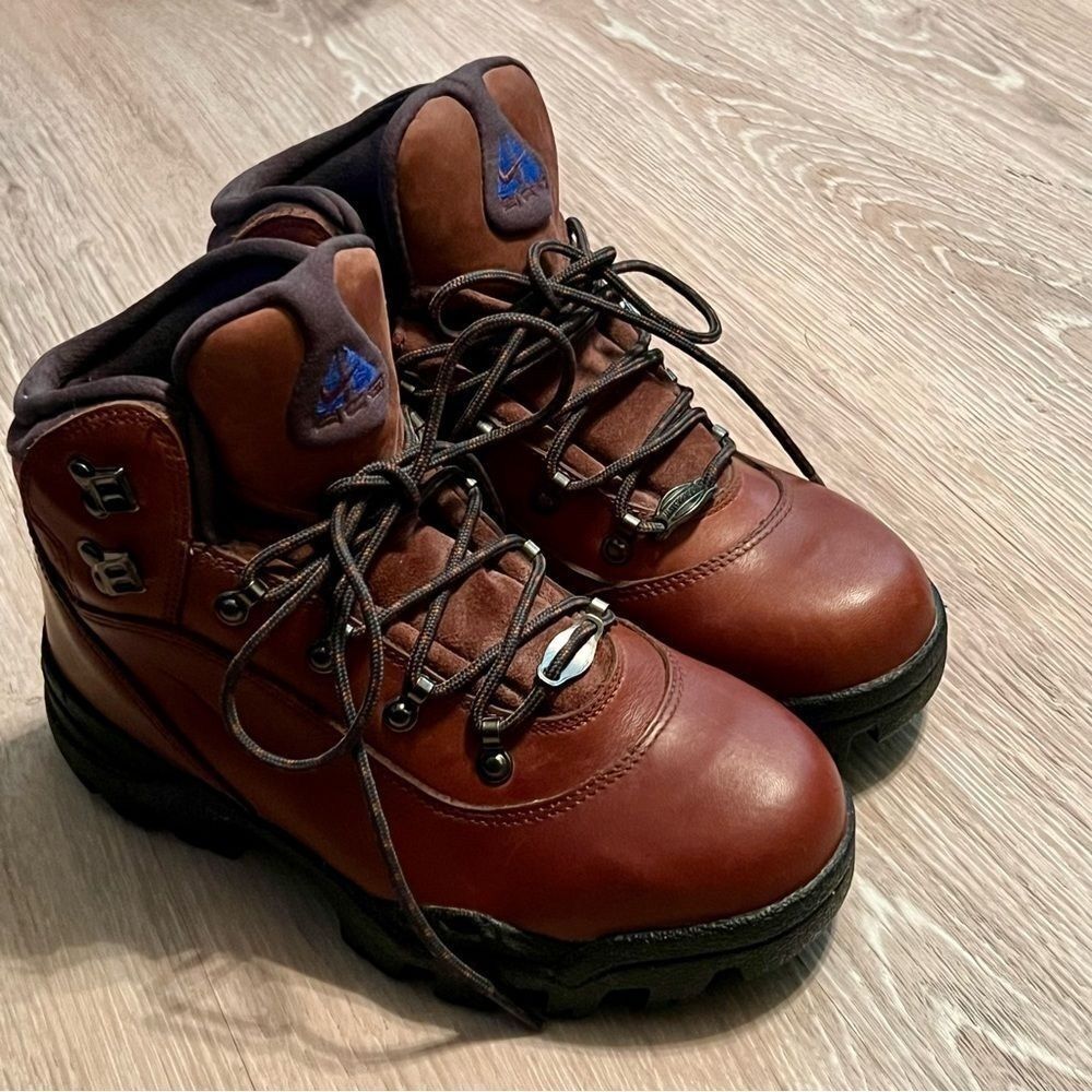 Nike Air ACG Womens 7.5 38.5 Brown Leather Hiking Boot 970608 Retro 90's Vtg